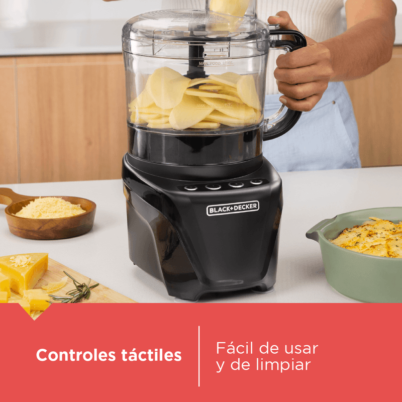 Procesador de alimentos BLACK+DECKER FP4342 Negro