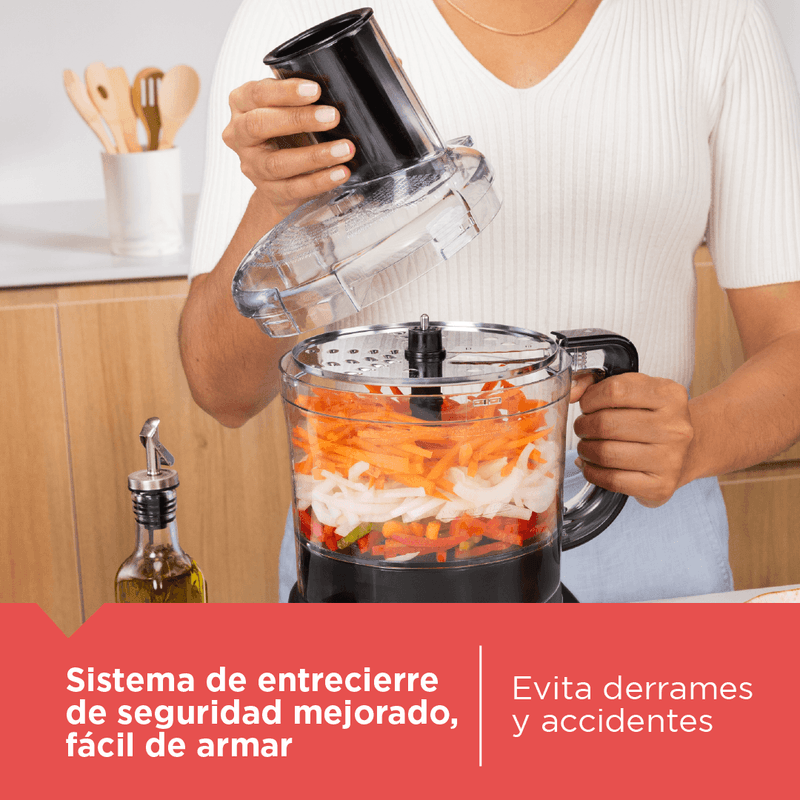 Procesador de alimentos BLACK+DECKER FP4342 Negro