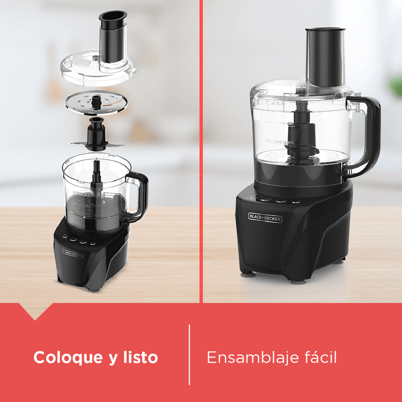 Procesador de alimentos BLACK+DECKER FP4342 Negro