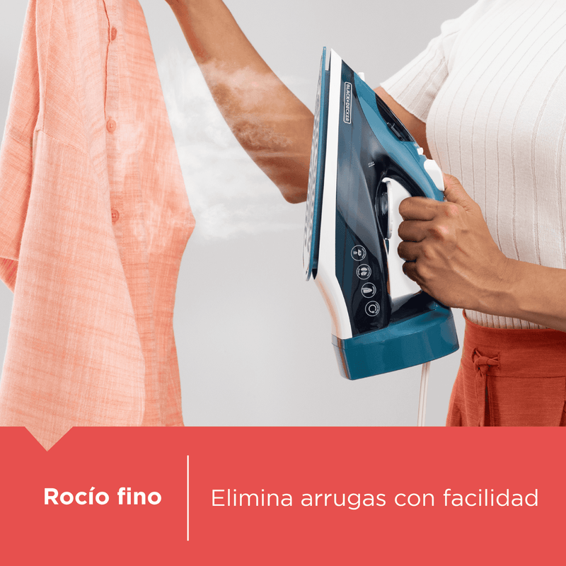 Plancha Black+Decker con cable retráctil - ICR004B-LA