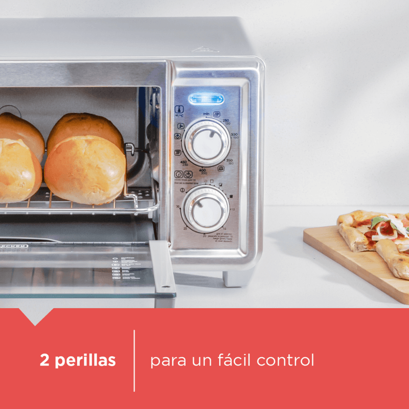 Horno tostador Black+Decker de 11 litros - TO4125-0SDLA