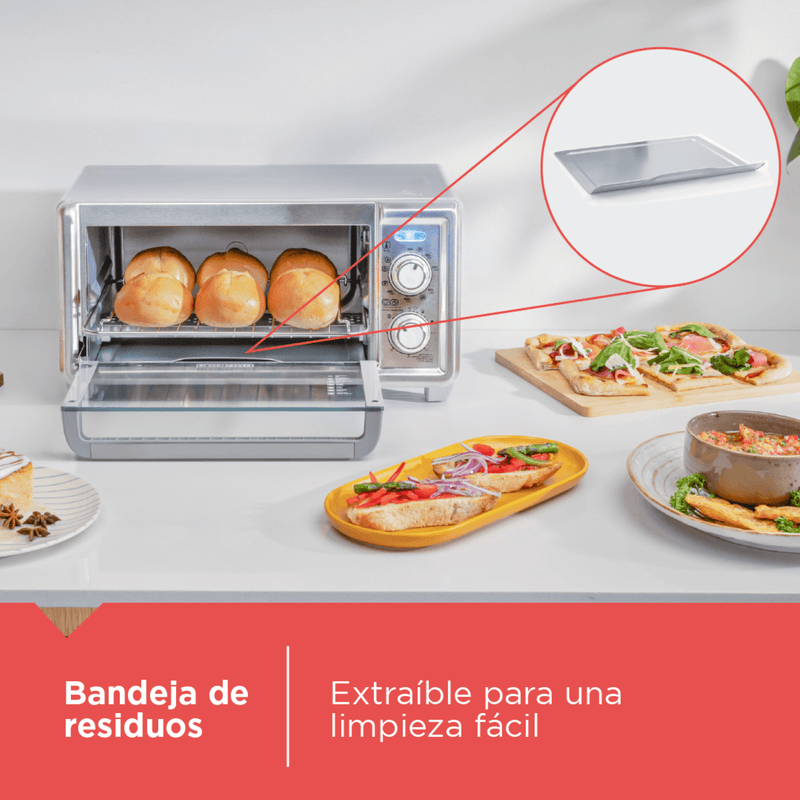 Horno tostador Black+Decker de 11 litros - TO4125-0SDLA
