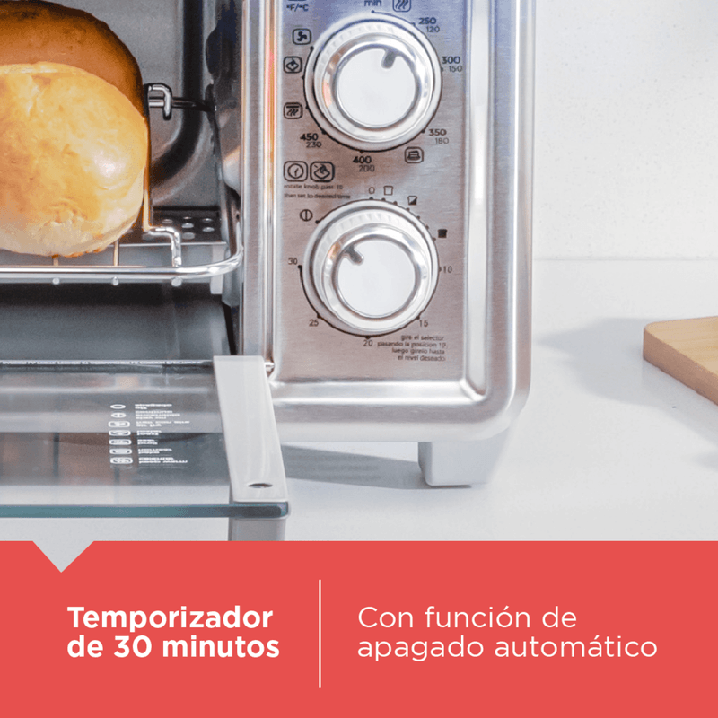 Horno tostador Black+Decker de 11 litros - TO4125-0SDLA