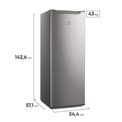 CONGELADOR VERTICAL ELECTROLUX- EFUY16P3HVG- 168 LTS GRIS