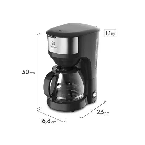 Cafetera Eléctrica Electrolux 1.2L 30 Tazas Función Mantener Caliente Negra - ECM20