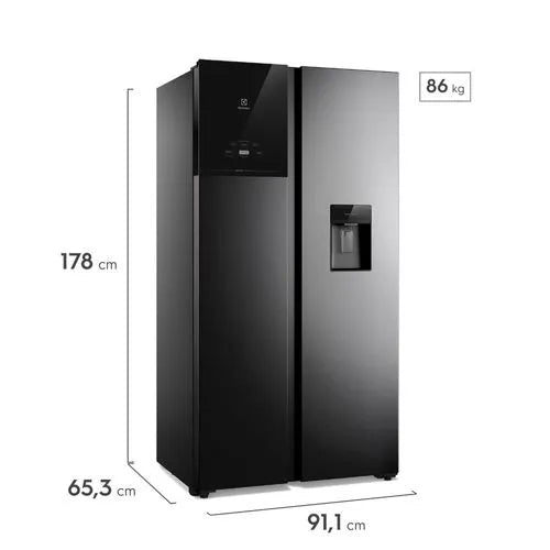 Nevecón Electrolux NoFrost 522L Inverter AutoSense Negro - ERS53F3C5CB