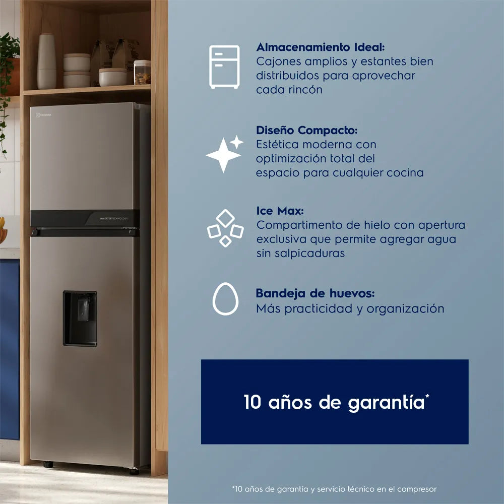 Nevera Electrolux Congelador Superior No Frost 187L Inverter - ERT20A3C6DS