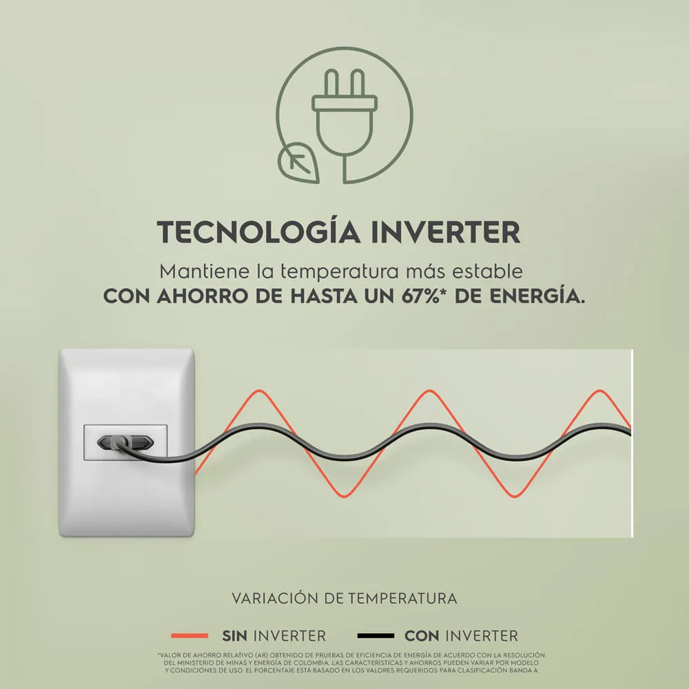 Nevera Electrolux Congelador Superior No Frost 239L Inverter - ERT25A3C6DC