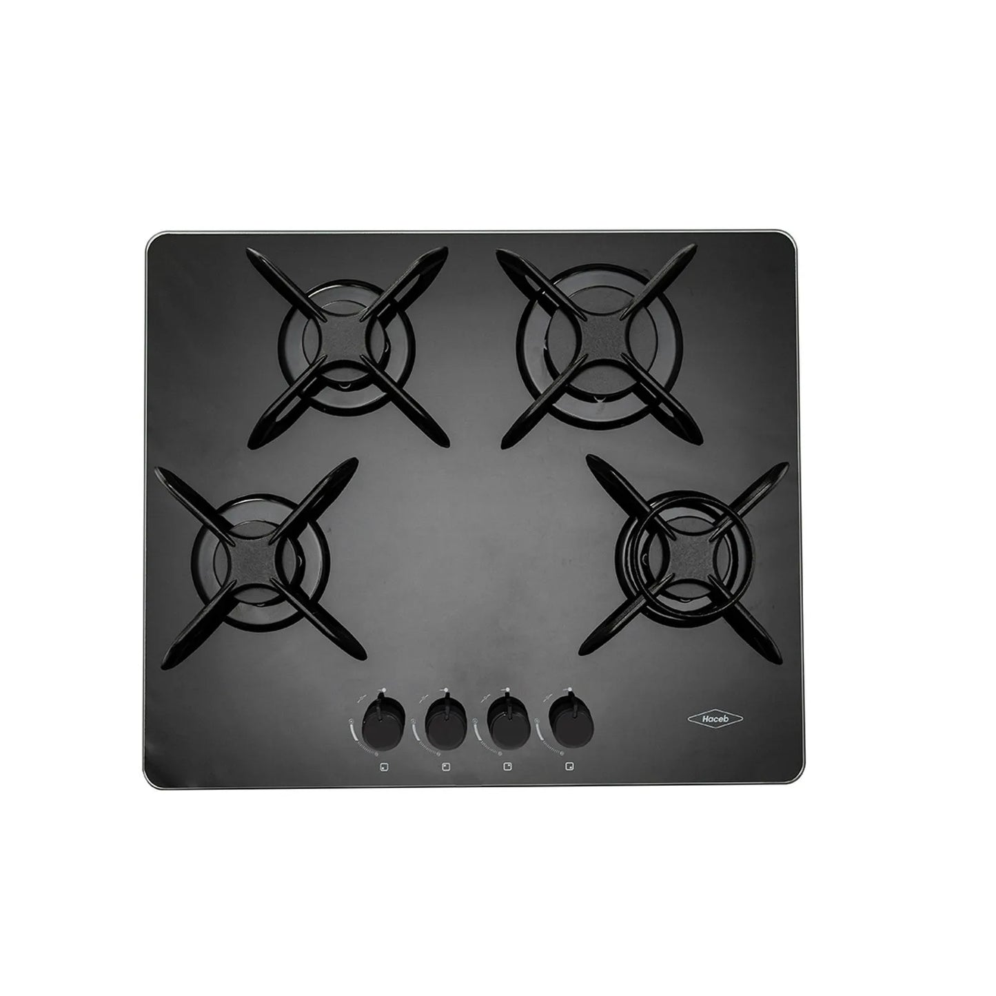 Estufa de Empotrar Cristal Haceb de 4 puestos a Gas Natural - ASL60-CRISTAL-GN