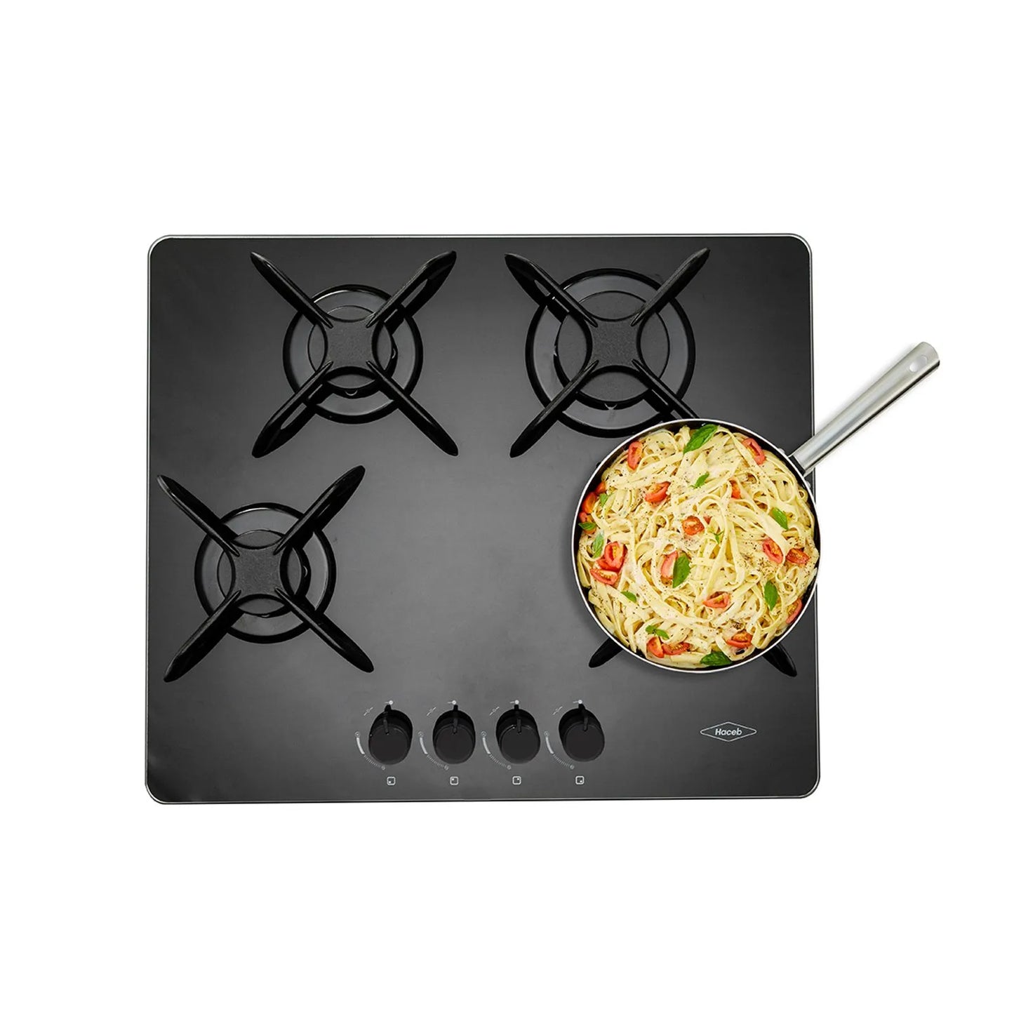 Estufa de Empotrar Cristal Haceb de 4 puestos a Gas Natural - ASL60-CRISTAL-GN