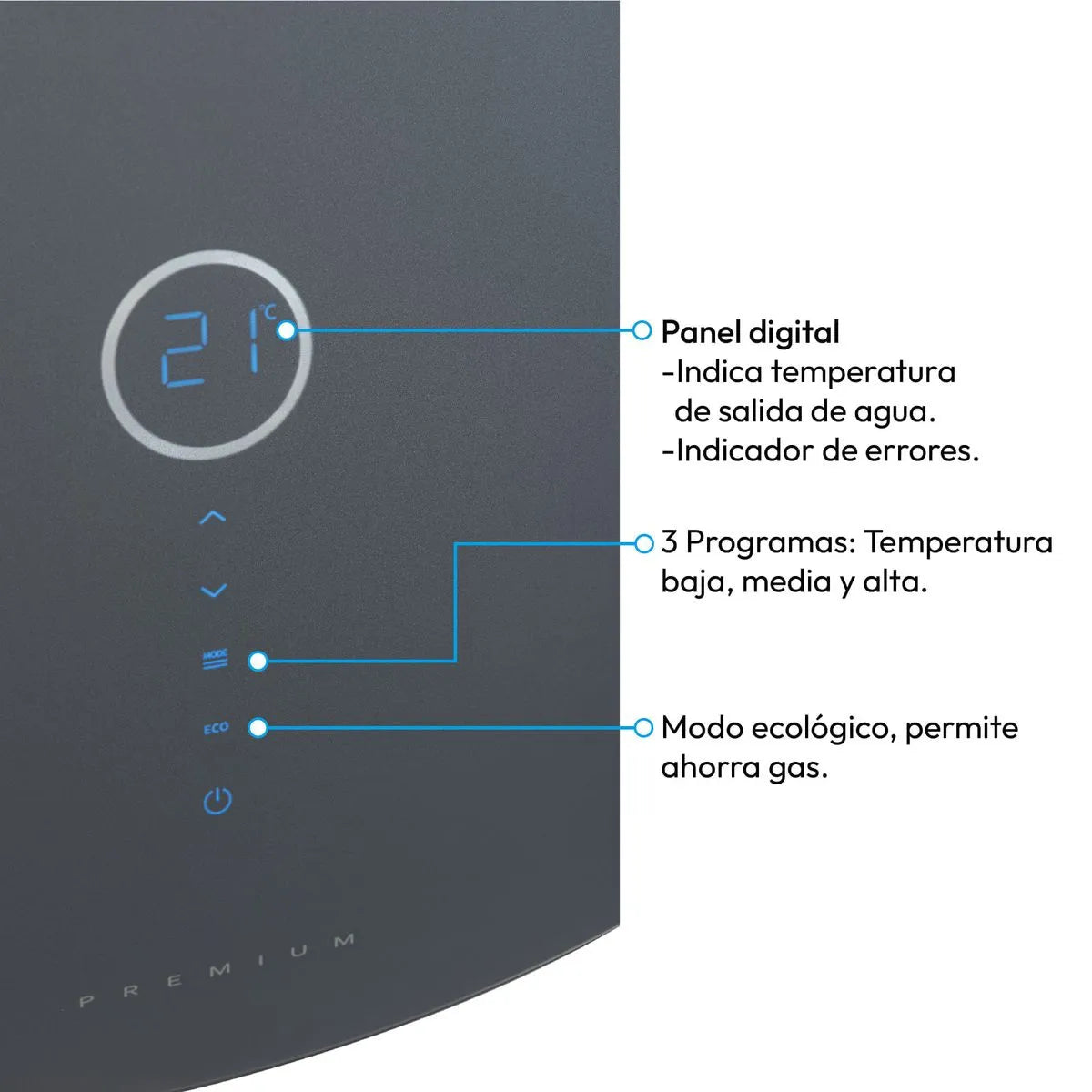 Calentador de Paso Challenger Gas Natural 12 Lts Tiro Forzado - WHD7125-GN