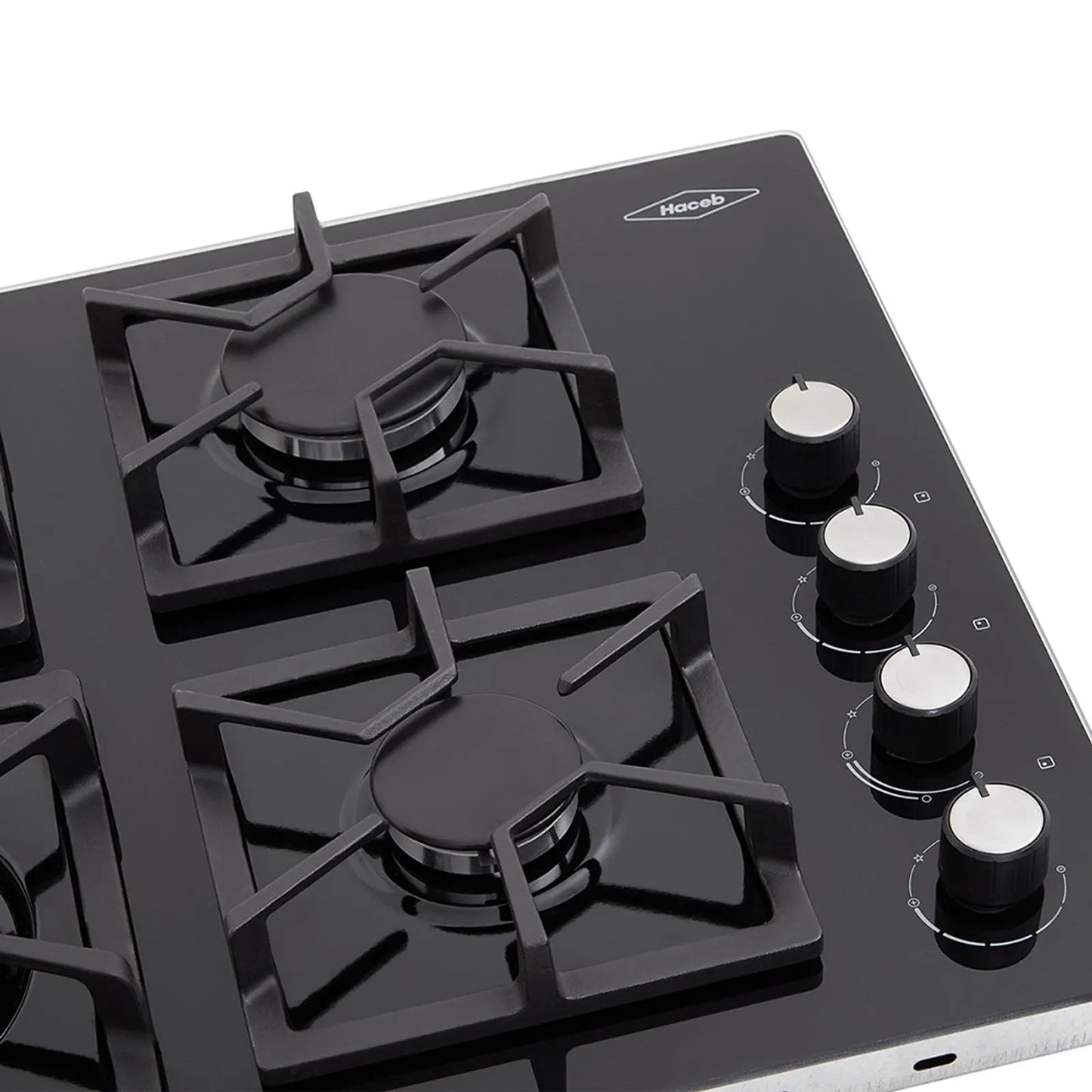 Estufa de Empotrar Tandoori Cristal Haceb de 4 puestos de 60X51 cm a Gas Natural - CT60-51-CRISTAL-GN