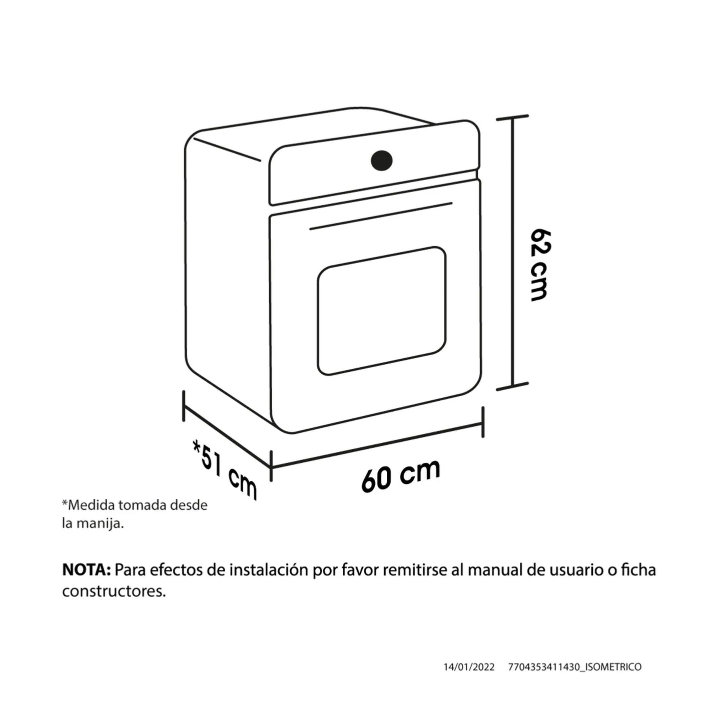 Horno a gas Haceb Tandoori 60 cm negro gas propano - HG TANDOORI 60 NEGRO GP- Logística Haceb