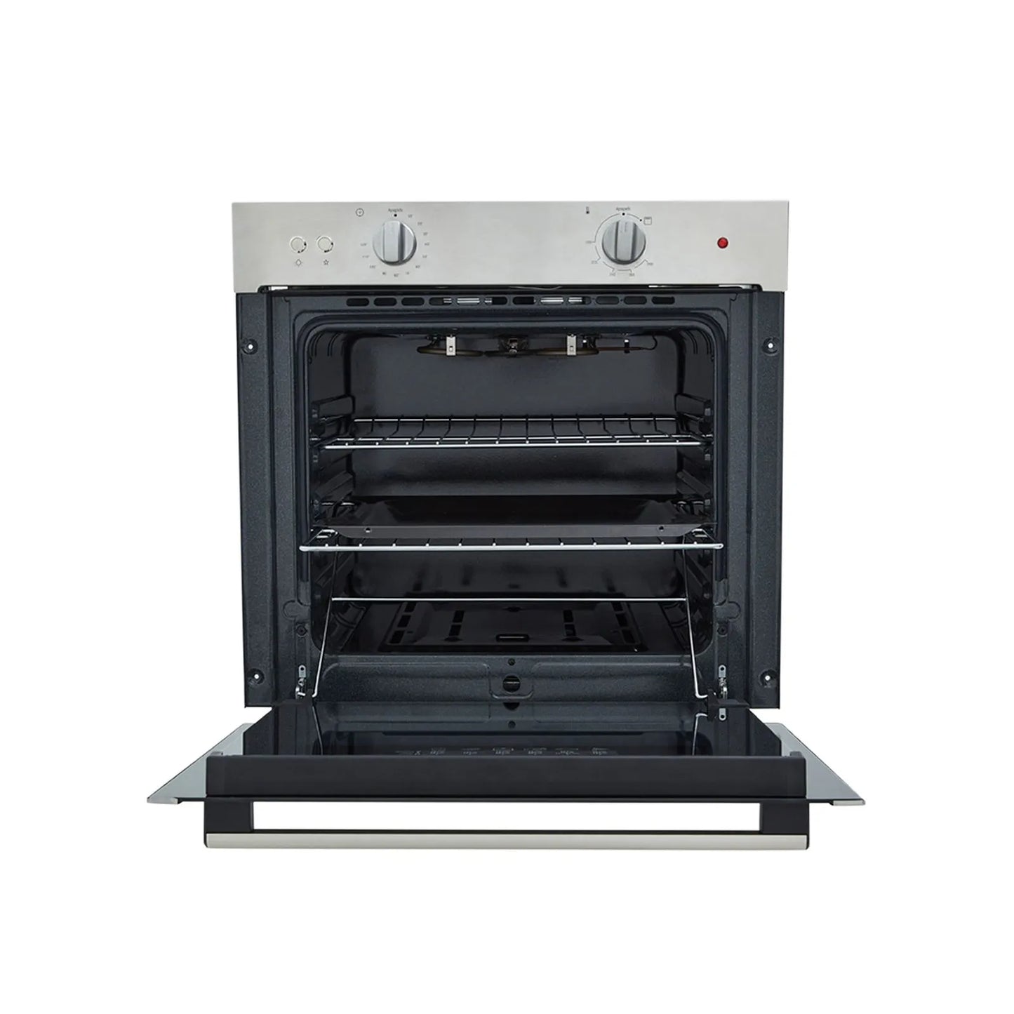 Horno mixto Tandoori 60 cm Inox con vidrio negro gas natural 120V Haceb - HX TANDOORI 60 INOX NE GN - Logí­stica Haceb