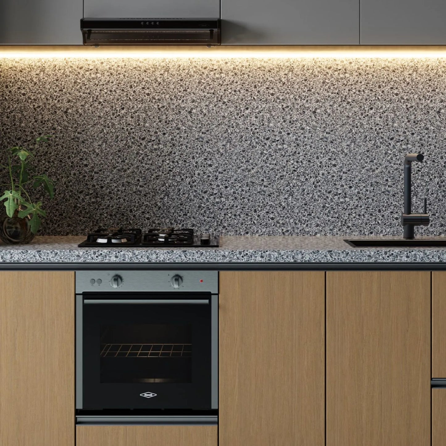 Horno mixto Tandoori 60 cm Inox con vidrio negro gas natural 120V Haceb - HX TANDOORI 60 INOX NE GN - Logí­stica Haceb