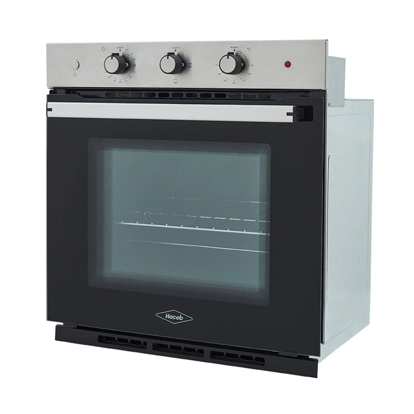 Horno eléctrico Tofu 60 cm Inox con vidrio negro 220V Haceb - HE TOFU 60 INOX-NE 220V - Logí­stica Haceb