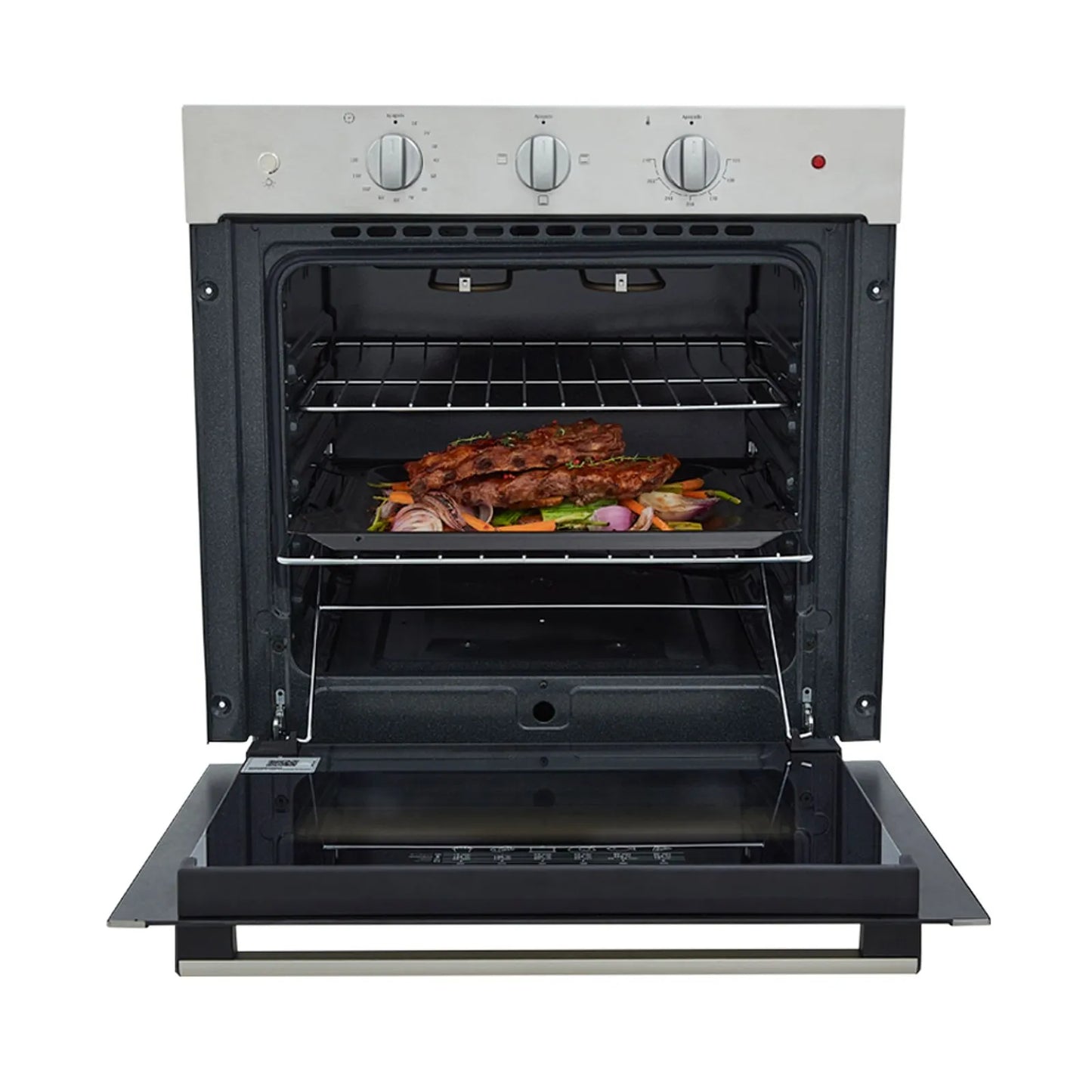 Horno eléctrico Tandoori 60 cm inox con vidrio reflectivo 120V Haceb - HE TANDOORI 60 INOX 120V - Logí­stica Haceb