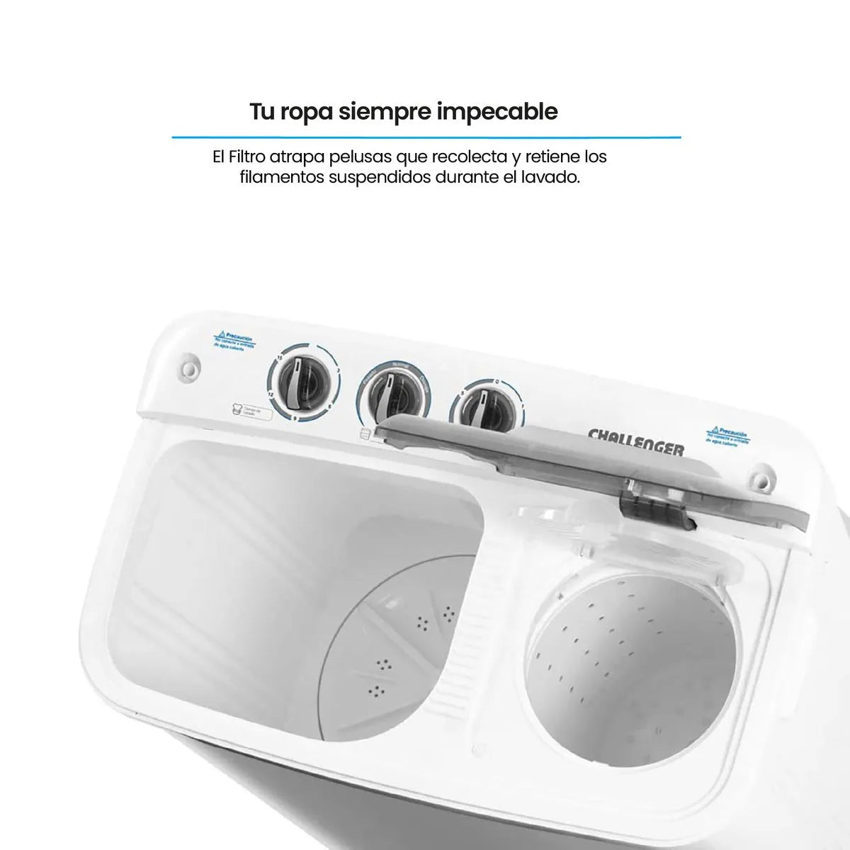 Lavadora Challenger Semiautomática Carga Superior 11 Kg - CW4711