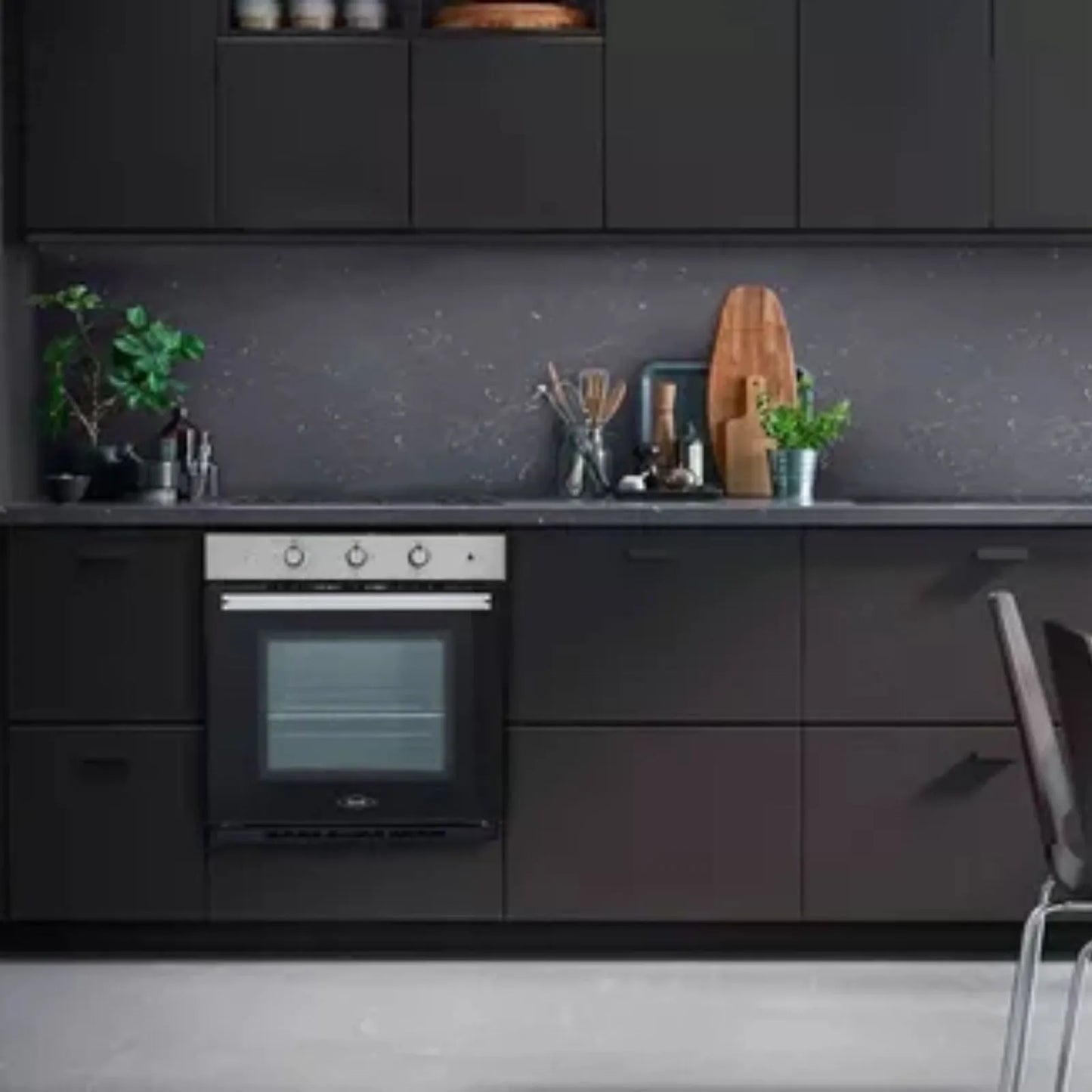 Horno eléctrico Tofu 60 cm Inox con vidrio negro 120V Haceb - HE TOFU 60 INOX-NE 120V - Logí­stica Haceb