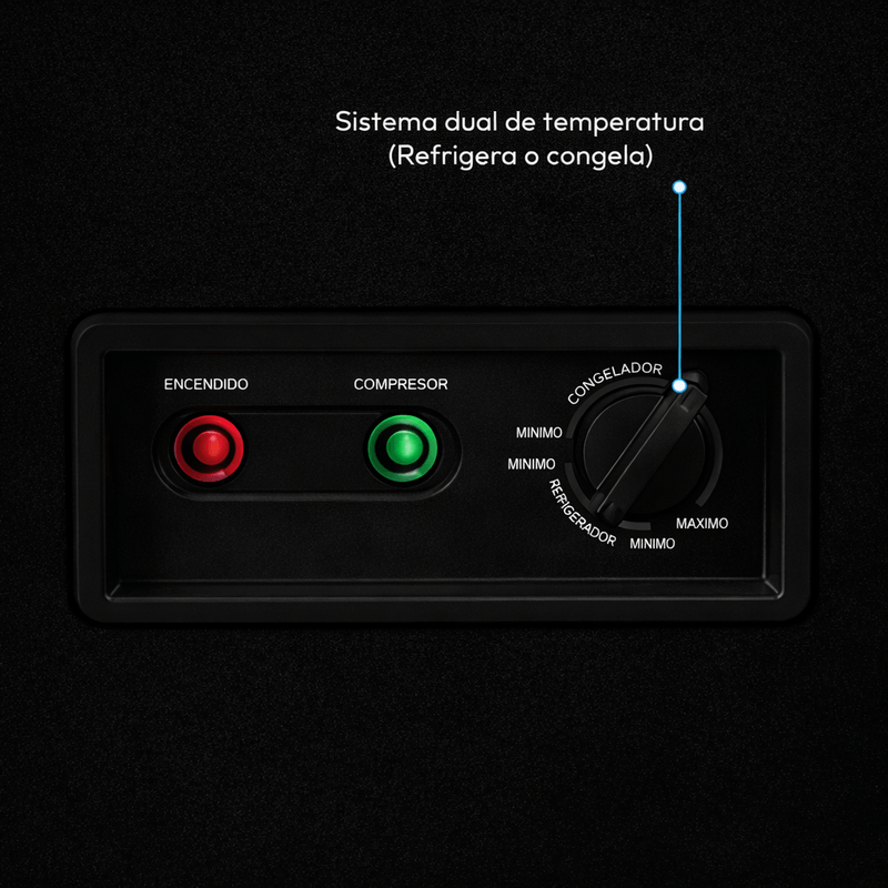 Congelador Challenger Horizontal 152 Lts Brutos Negro - CH226NE