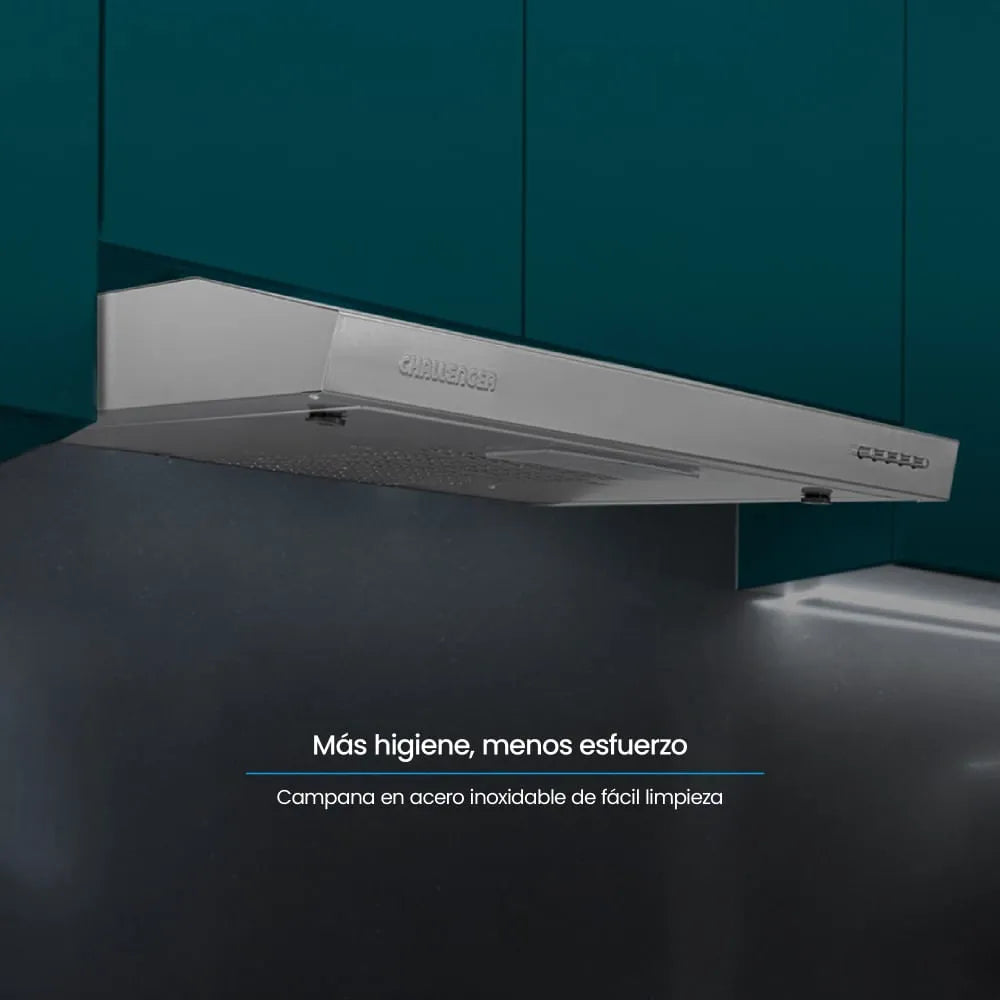 Campana Extractora Challenger Horizontal 60 cm Inox - CX-4310-AC