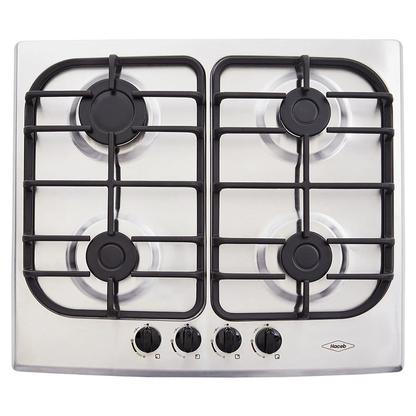 Estufa de Empotrar Sésamo Haceb de 4 puestos de 60 cm a Gas Natural - CS60-51-INOX-HF