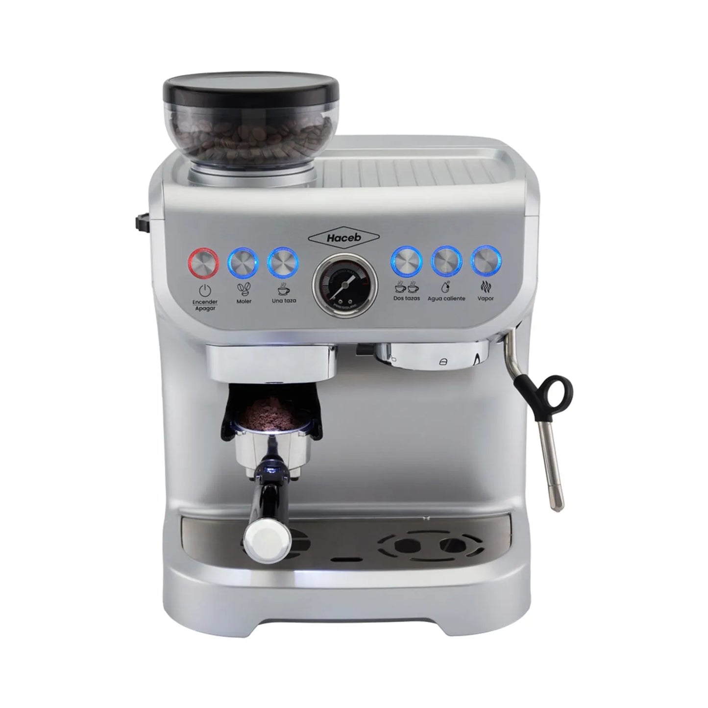 Máquina de café Haceb con molino integrado Inox- Logística Haceb