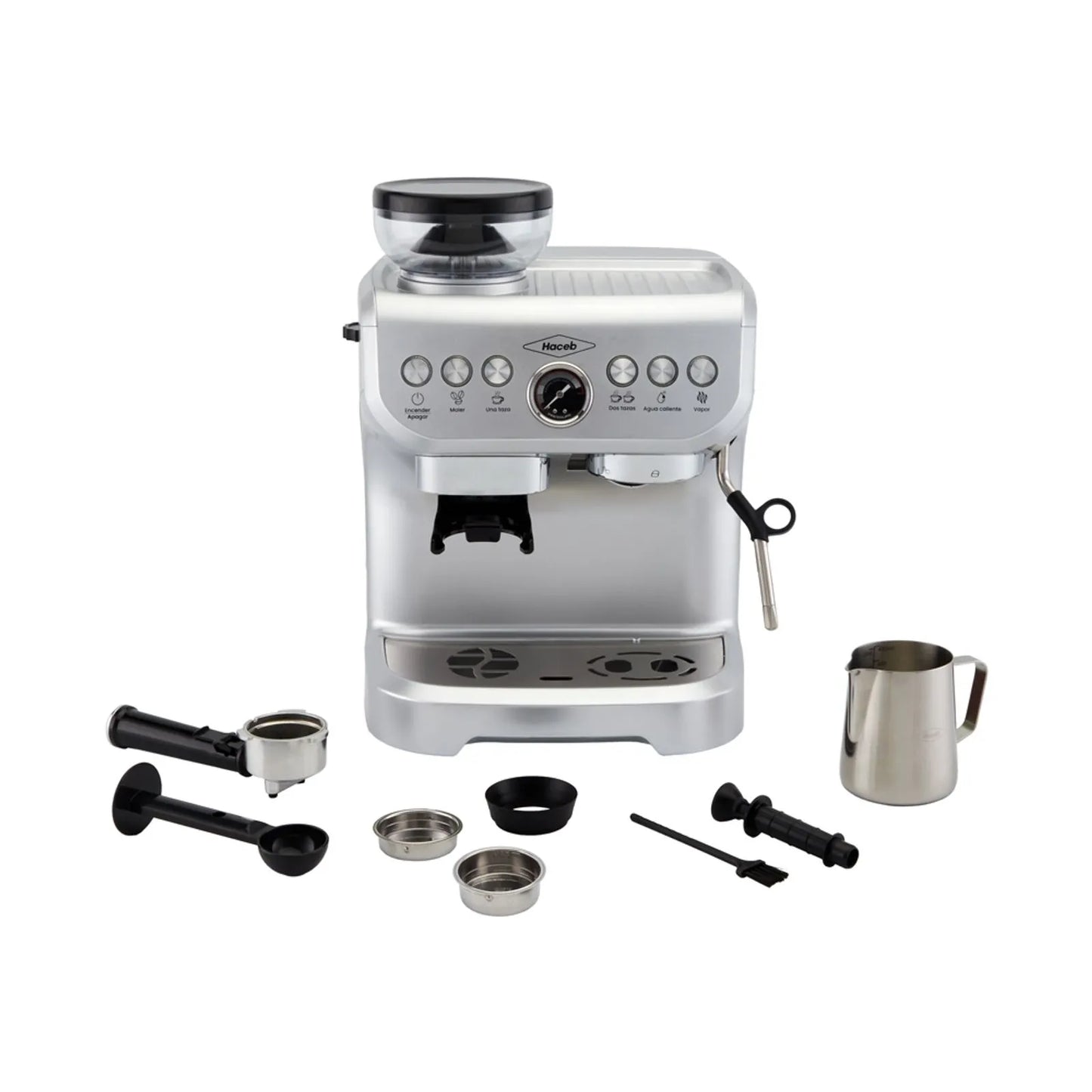 Máquina de café Haceb con molino integrado Inox- Logística Haceb