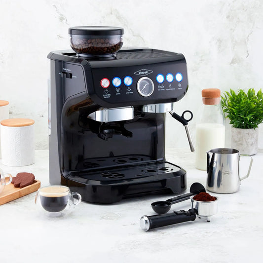 Máquina de café Haceb con molino integrado Negra- Logística Haceb
