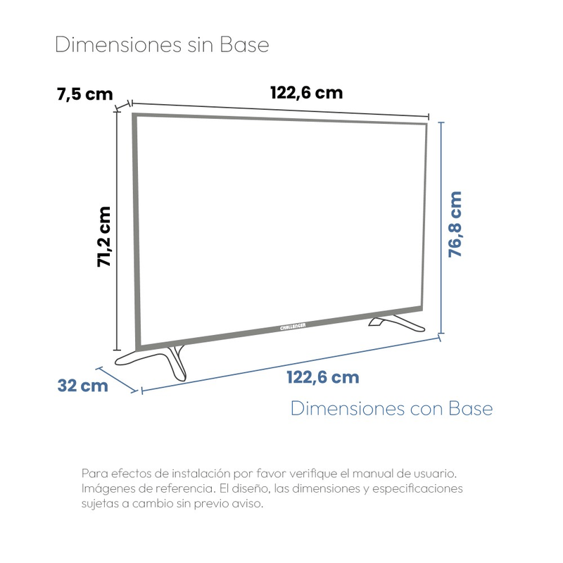 Televisor Challenger 55" 4K HDR UHD Google TV - 55TG2770