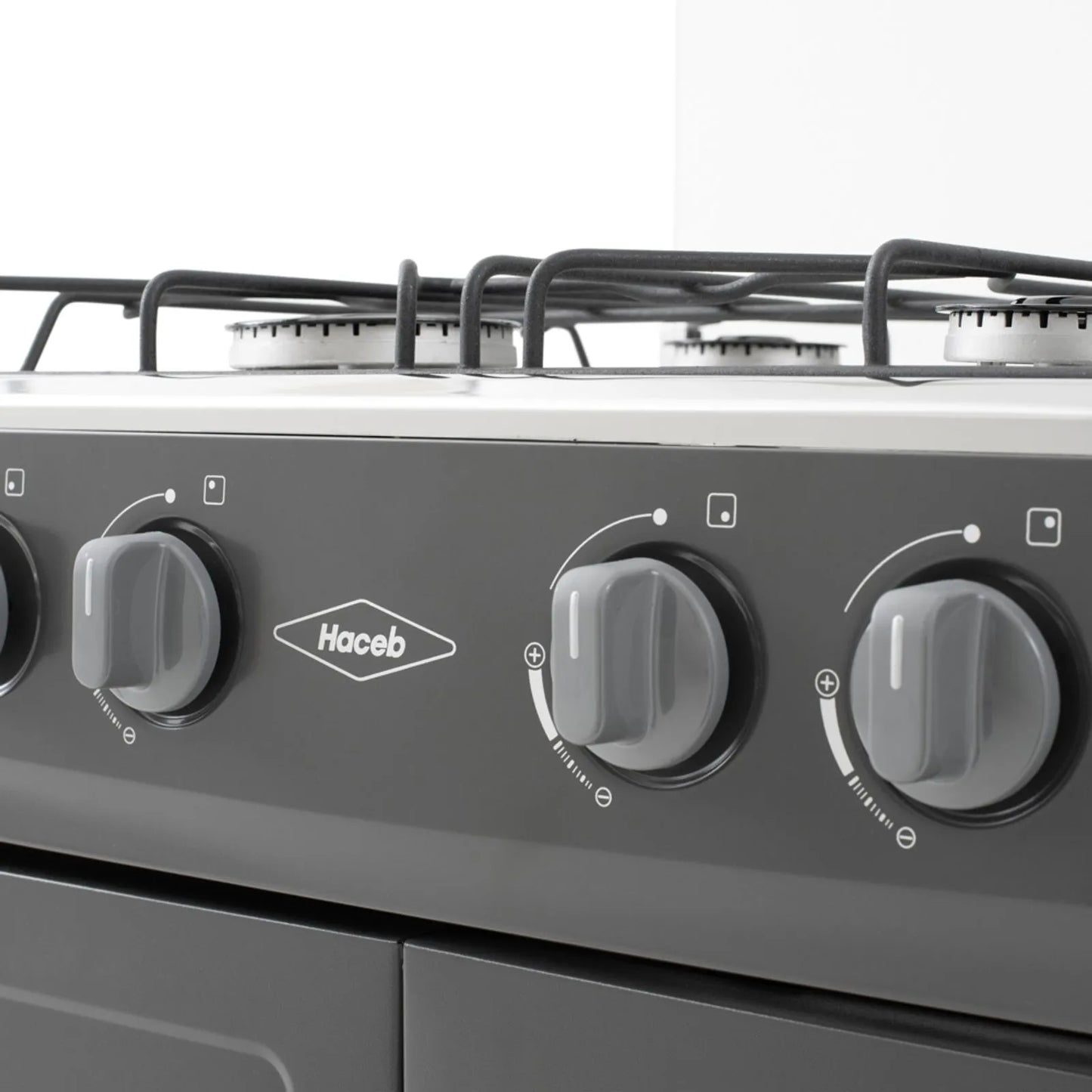 Estufa Romero de gabinete Haceb de 4 puestos a Gas Propano Plata - EST ROMERO GAB V GP PL