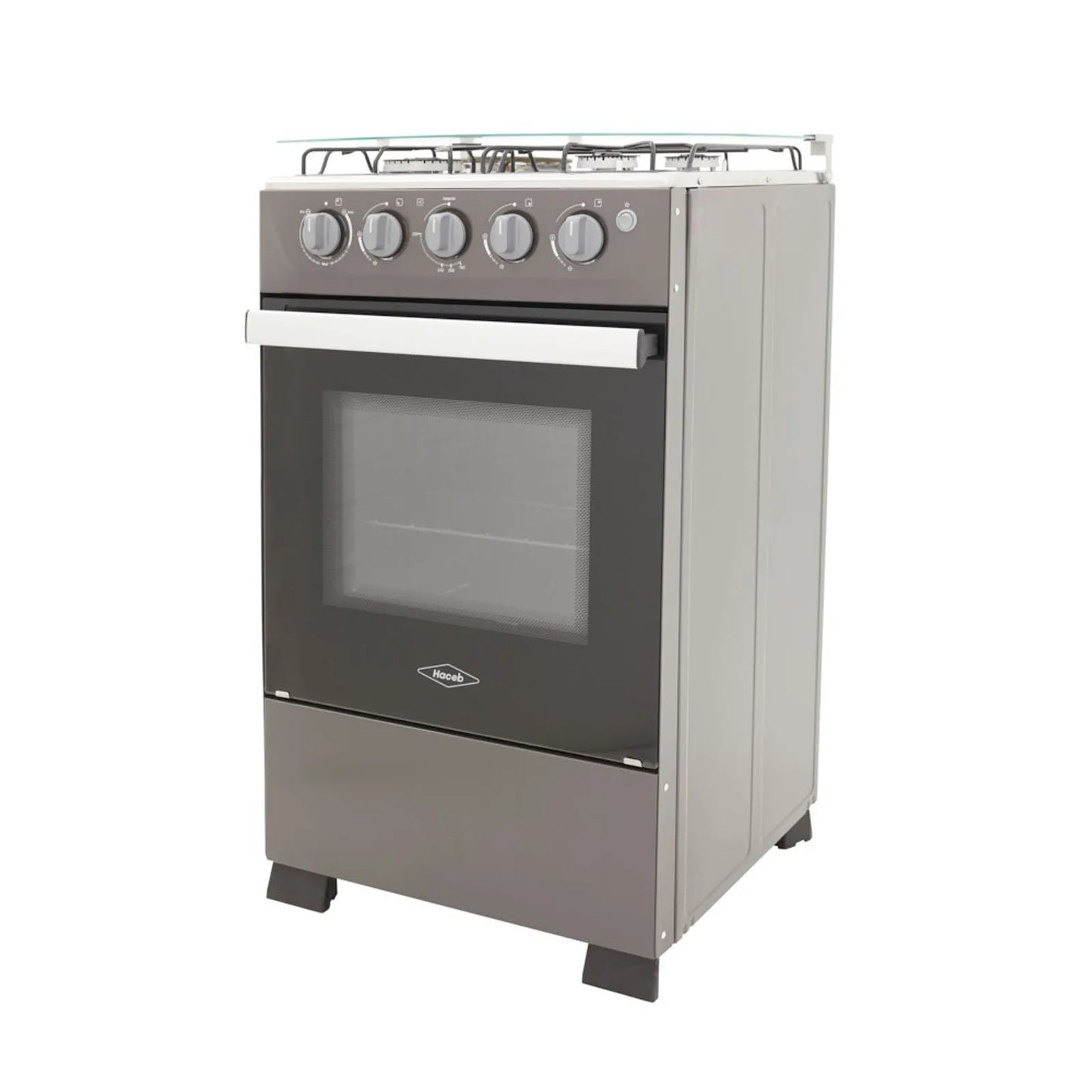 Estufa Romero Haceb de 4 puestos 50 cm a Gas Propano Plata - ESTUFA ROMERO 50-V MIX 3X1 GP PL - Logística Haceb