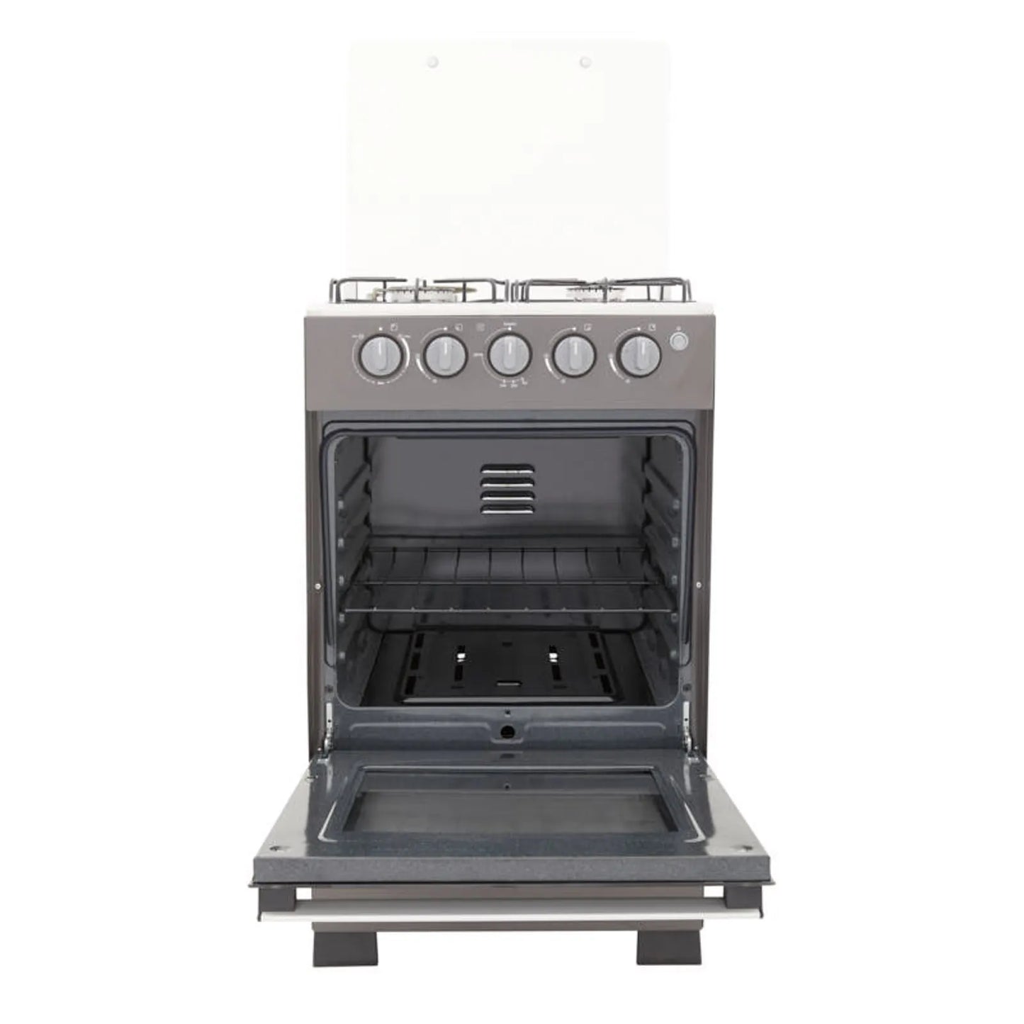 Estufa Romero Haceb de 4 puestos 50 cm a Gas Propano Plata - ESTUFA ROMERO 50-V MIX 3X1 GP PL - Logística Haceb