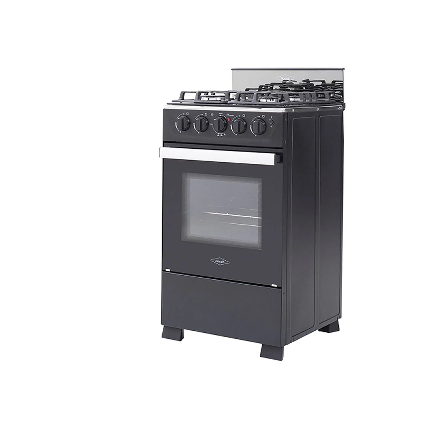 Estufa Romero Cristal de 4 puestos 50 cm a Gas Propano Negro - ESTRO50-CRISTAL-P