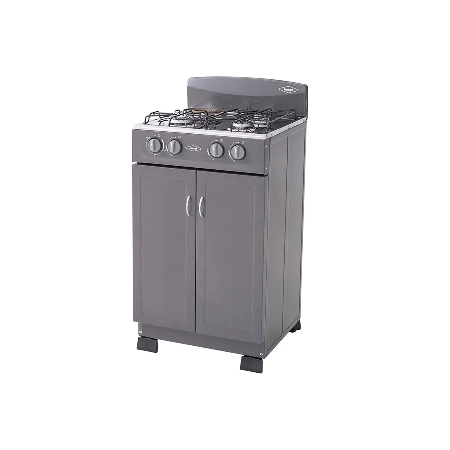 Estufa Haceb Romero Gabinete Torre Mixta 3x1 Gas Propano Plata - ESTRO T MIX 3X1 GP PL- Logística Haceb