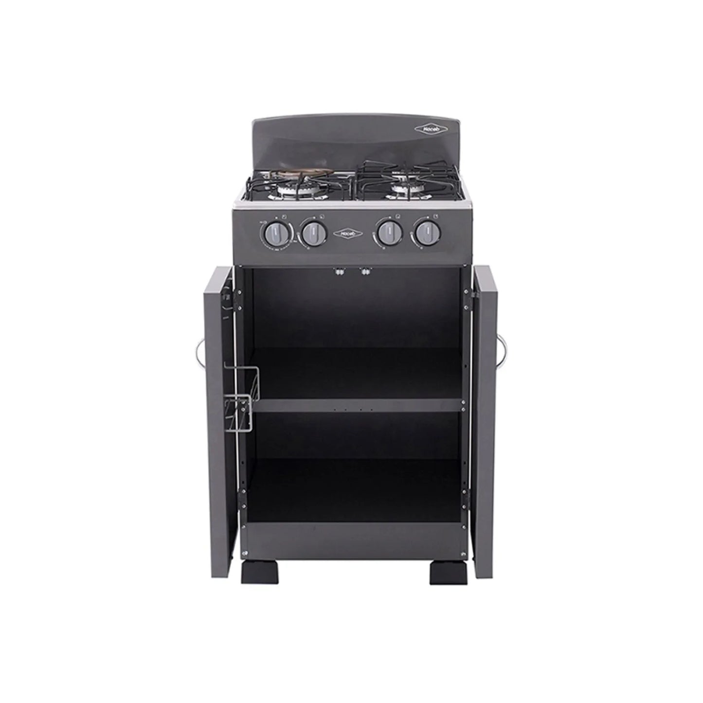 Estufa Haceb Romero Gabinete Torre Mixta 3x1 Gas Propano Plata - ESTRO T MIX 3X1 GP PL- Logística Haceb