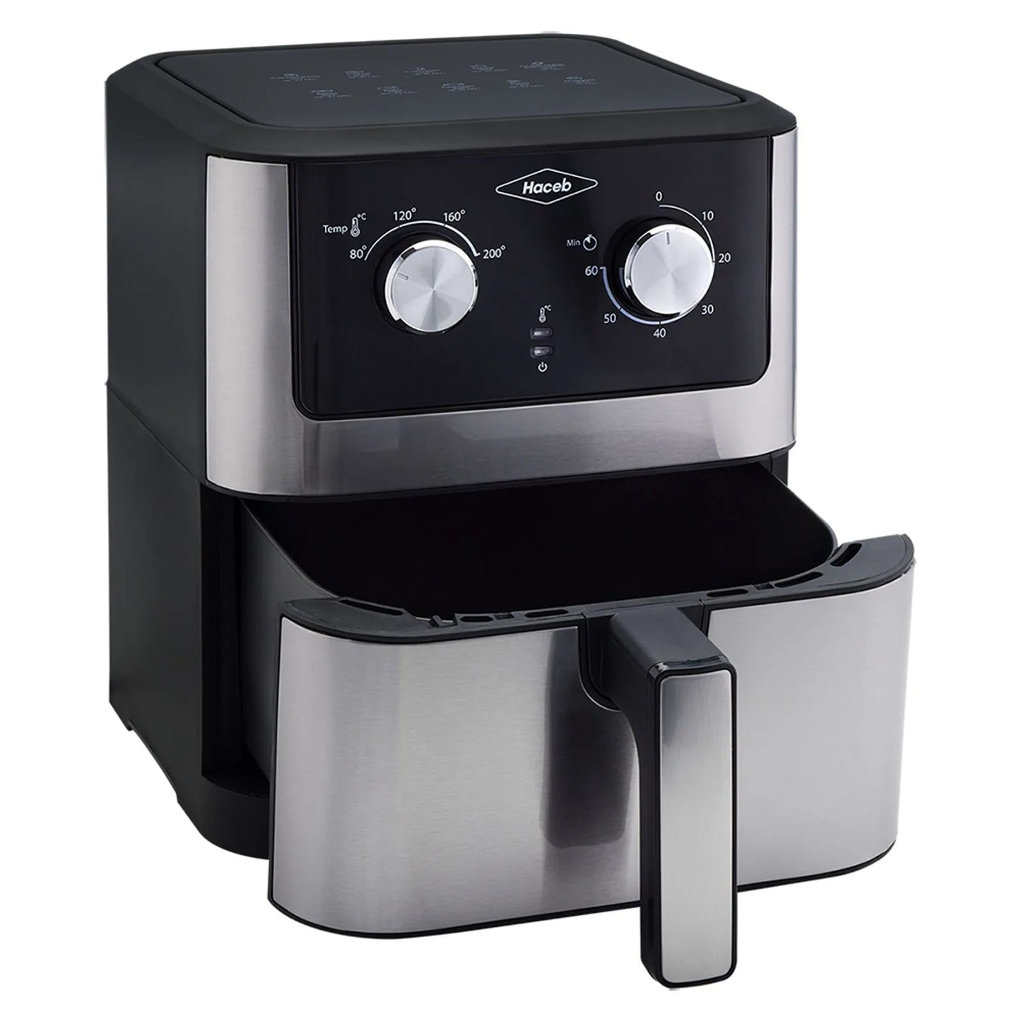 Freidora de aire Haceb 6 litros - Inox Negra - Logí­stica Haceb