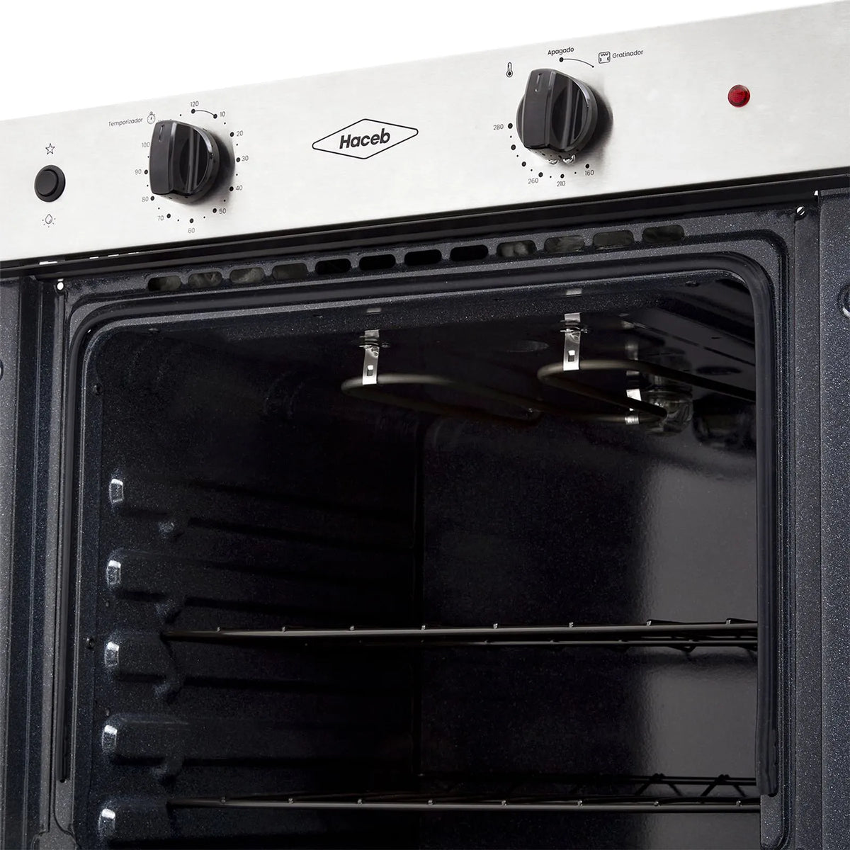 Horno Haceb Mixto 60cm PA Inox Negro Gas Natural 120V - HX60-PA-INOX-NE-GN