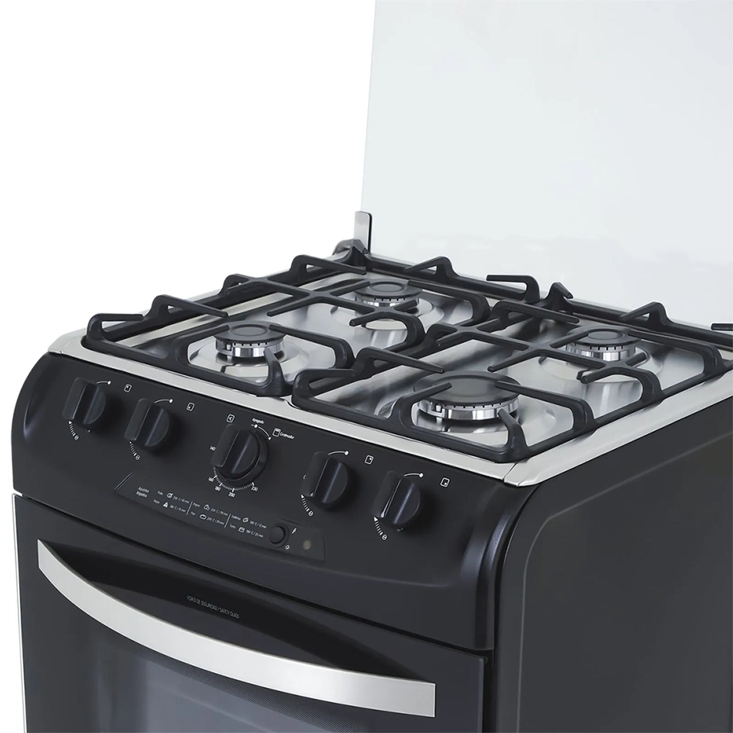 Estufa Orégano Haceb de 4 puestos 60 cm a Gas Natural Negro - ESTORG60-VF-NE