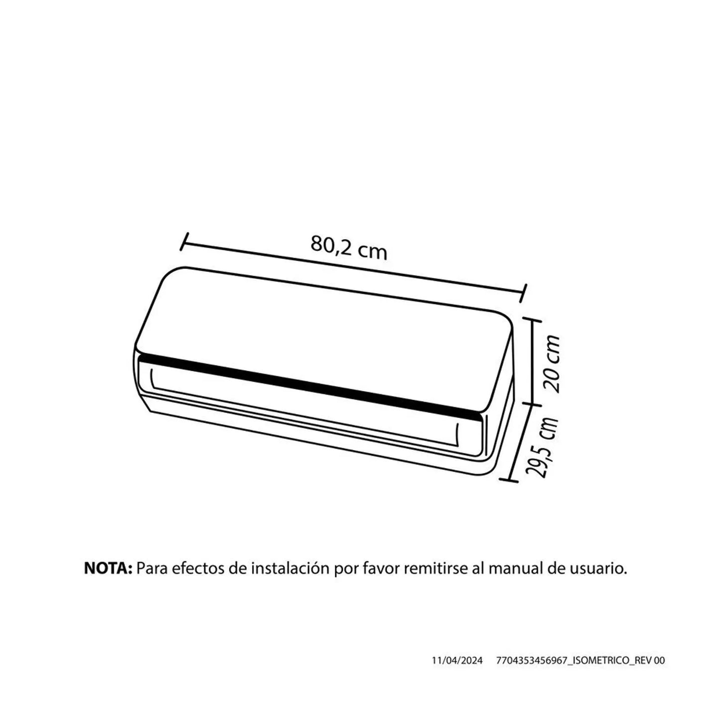 Aire Acondicionado Inverter Haceb 12000 BTU 220 V