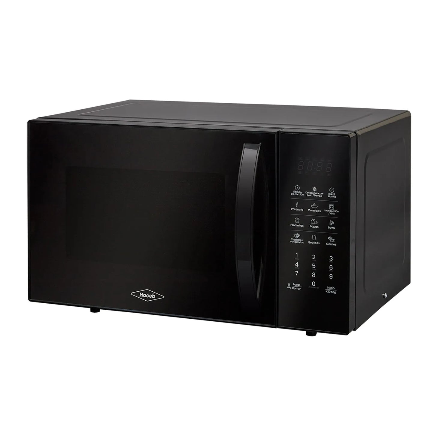 Horno Microondas Haceb Negro con GRILL de 25 Lts - 0.9 - Logí­stica Haceb