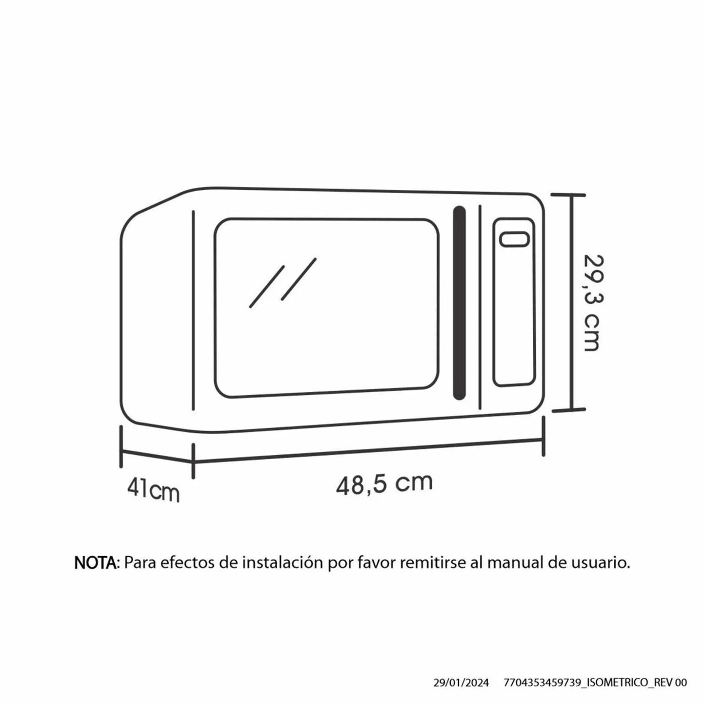 Horno Microondas Haceb Negro con GRILL de 25 Lts - 0.9 - Logí­stica Haceb