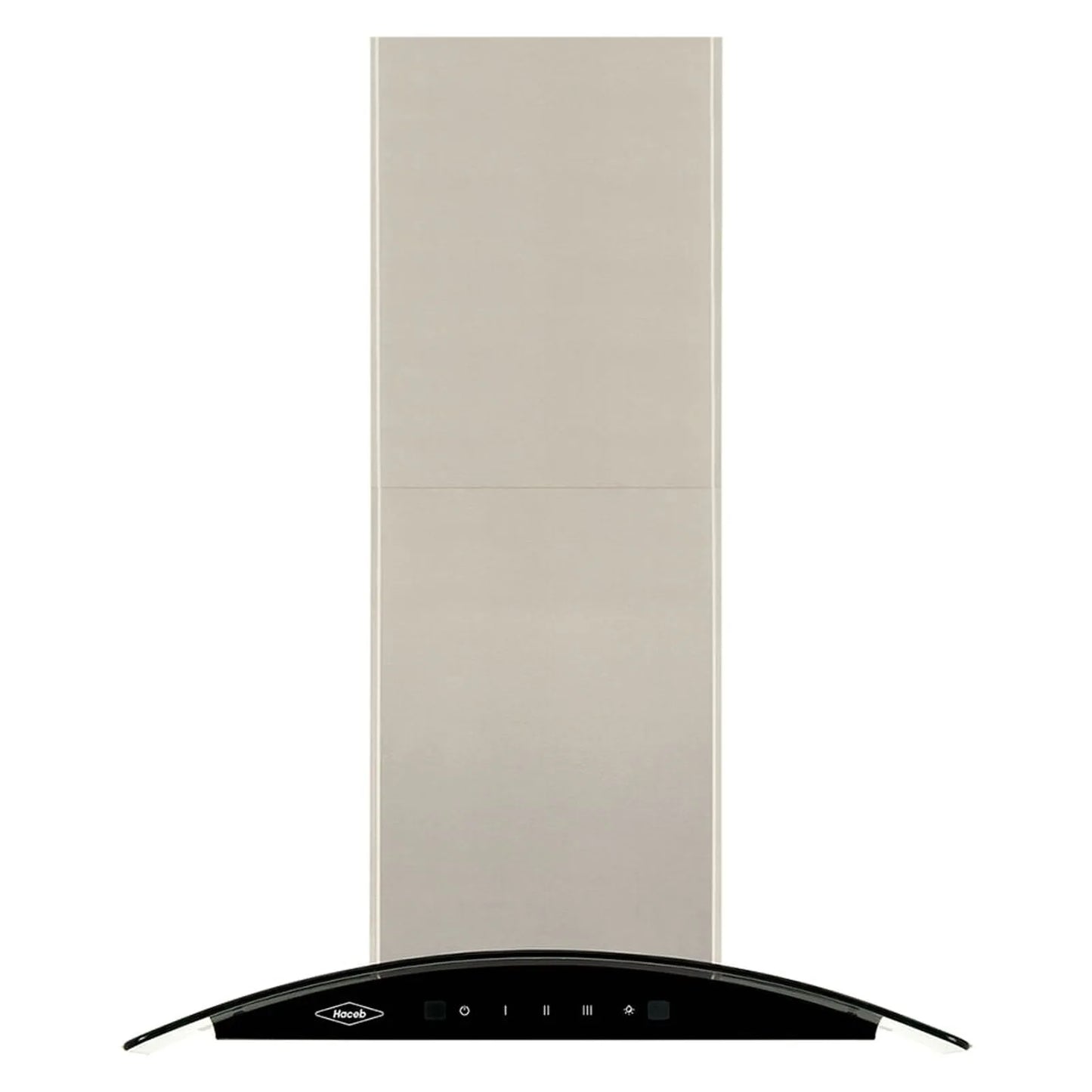 Campana peninsula Haceb vidrio inox-negro 60 Cm 3 velocidades- Logística Haceb