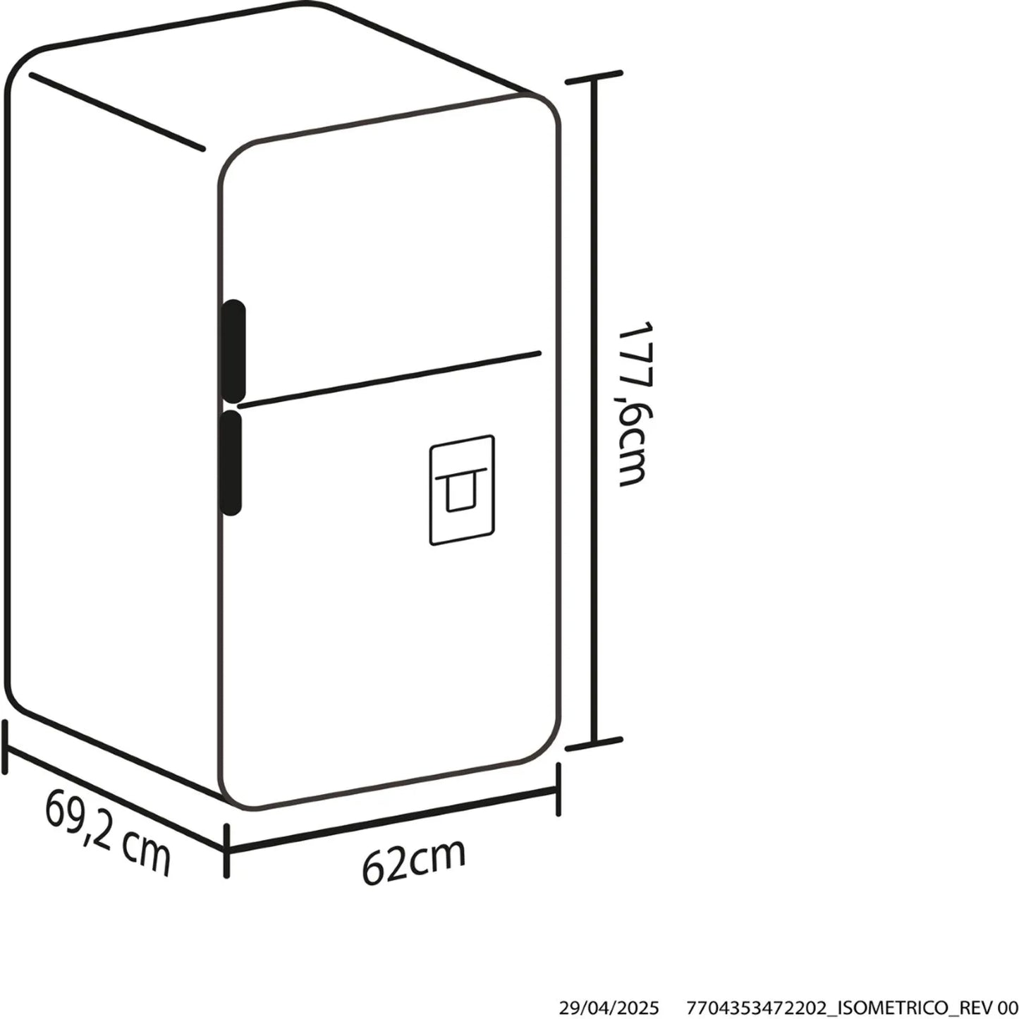 Nevera Haceb No Frost 311 Litros Manija Integrada Negro Esmeralda Inverter - NEV311-DAMI-NE-INV