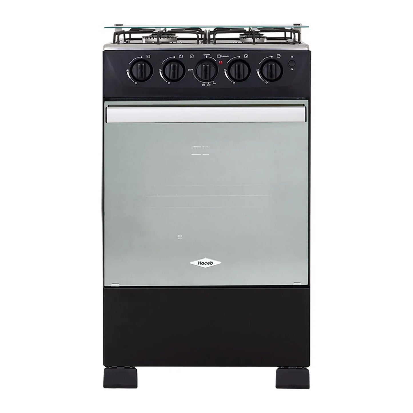 Estufa Romero Réflex de 4 puestos 50 cm a Gas Natural Negro - ESTRO50VI-NE