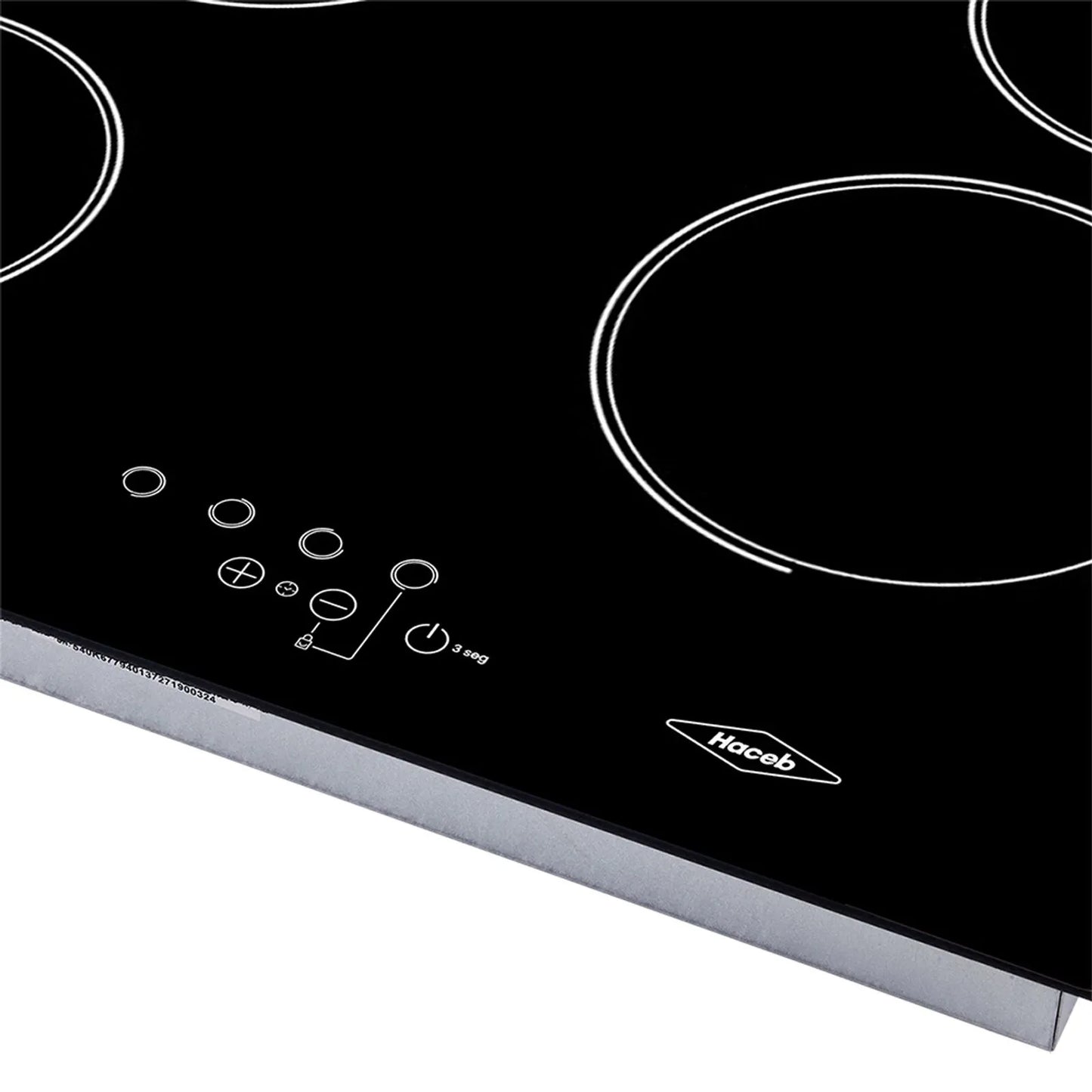 Estufa de empotrar vitrocerámica 60x51cm eléctrica Haceb - CUB VITRO 60 220V- Logística Haceb