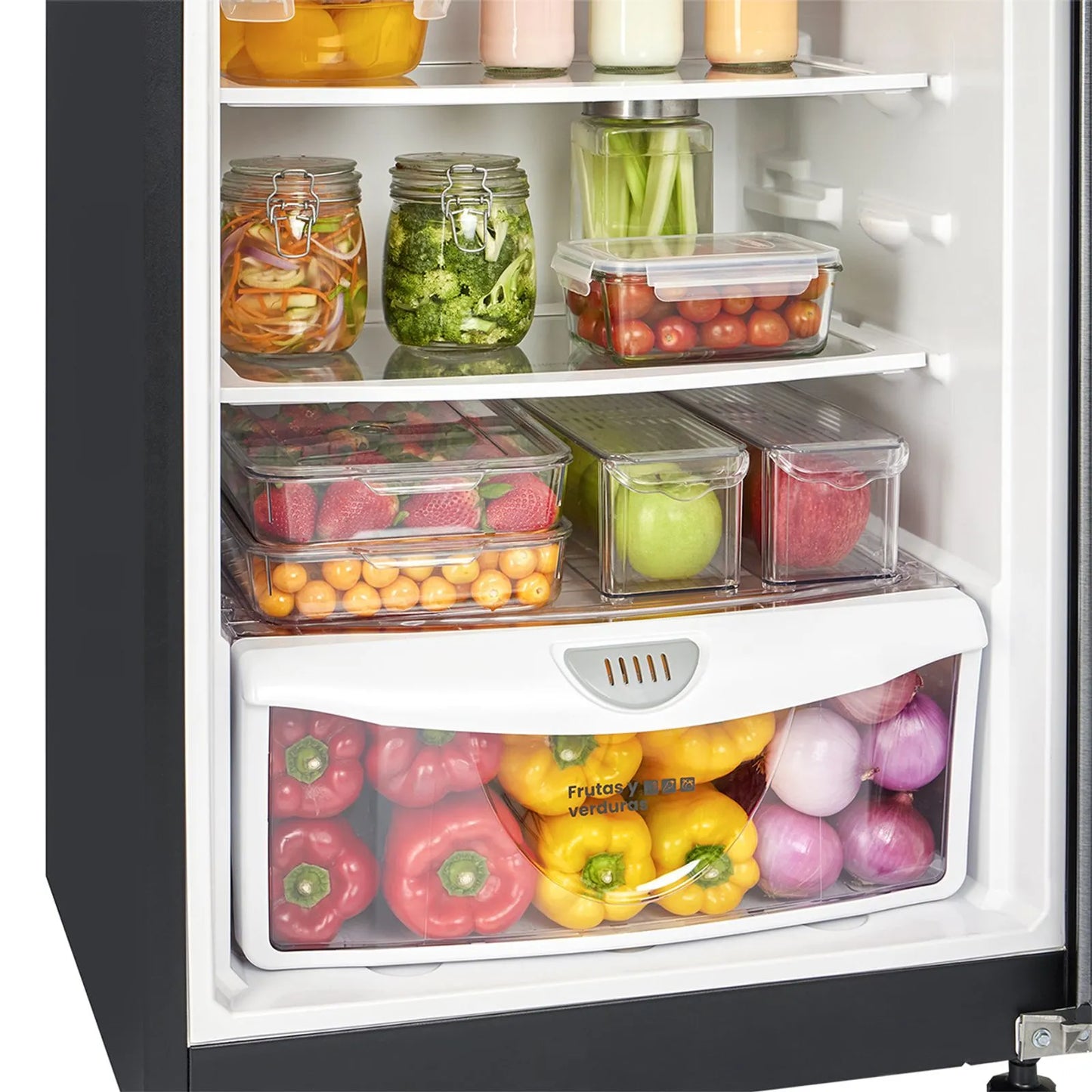 Nevera Haceb Frost 250 litros manija integrada titanio -  NEV 250 CE TI R2