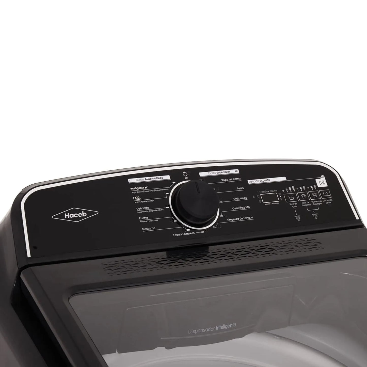 Lavadora Haceb carga superior 18 Kg con perilla negra - LAV CS 18 KG M NE - Logí­stica Haceb