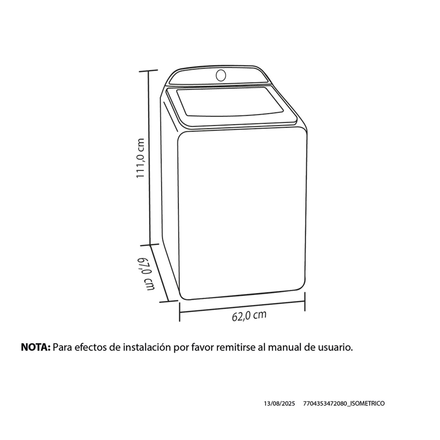 Lavadora Haceb carga superior 18 Kg con perilla negra - LAV CS 18 KG M NE - Logí­stica Haceb