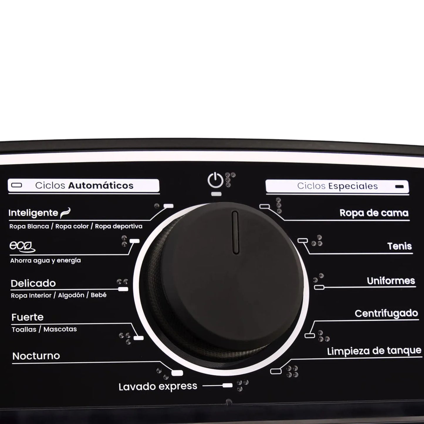 Lavadora Haceb carga superior 18 Kg con perilla negra - LAV CS 18 KG M NE - Logí­stica Haceb